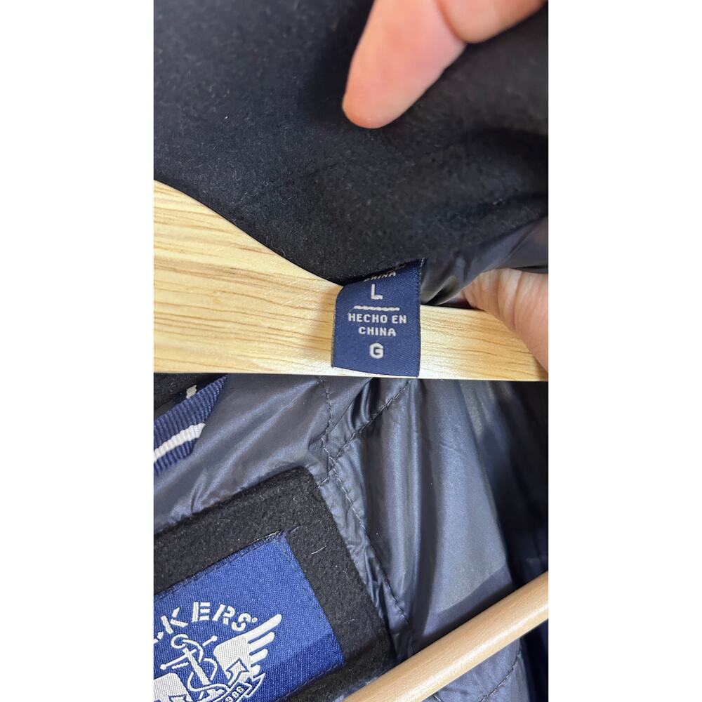 Dockers Men's Size L Black Insulated Zip Up Woold Overcoat SI 0003 - Picture 7 of 8